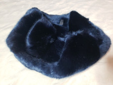 Donna Salyer s Fabulous Furs Infinity Scarf Navy Blue One Size