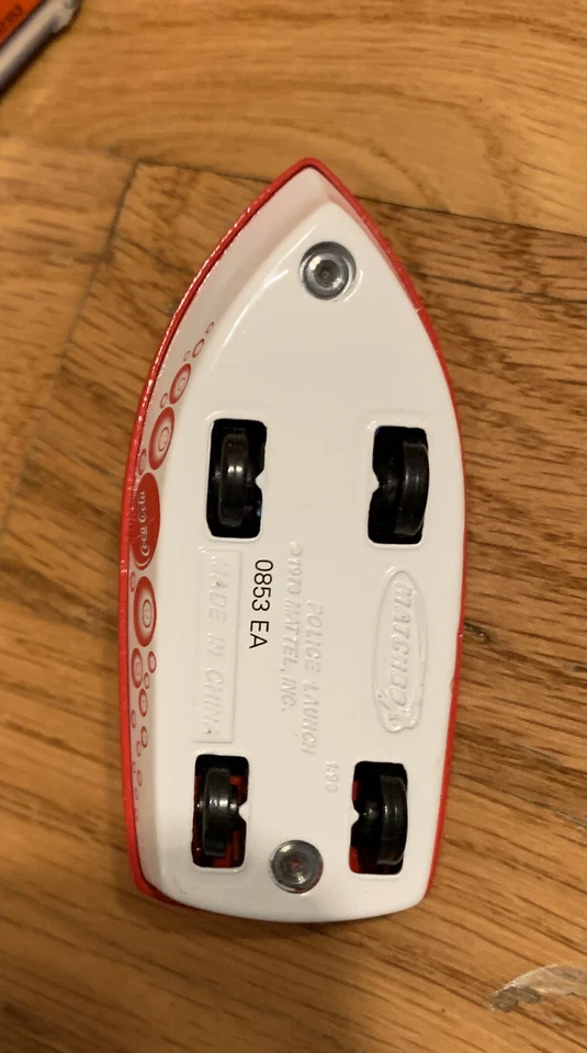 Diecast 1:64 Matchbox Coca Cola Police Launch Boat Vehicle Open Box Collectible - Image 4 of 4