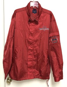 tommy hilfiger red rain jacket