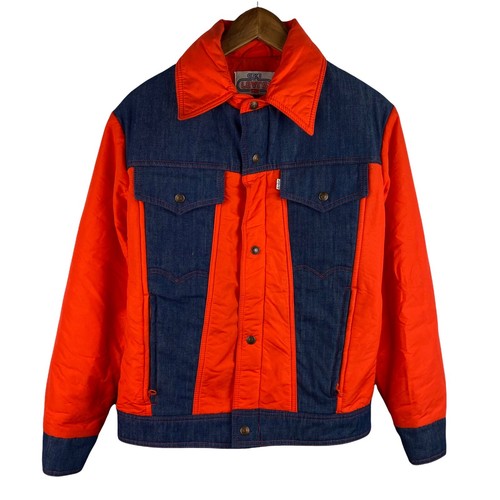 RARE VTG 70s Levis Ski Bright Orange 