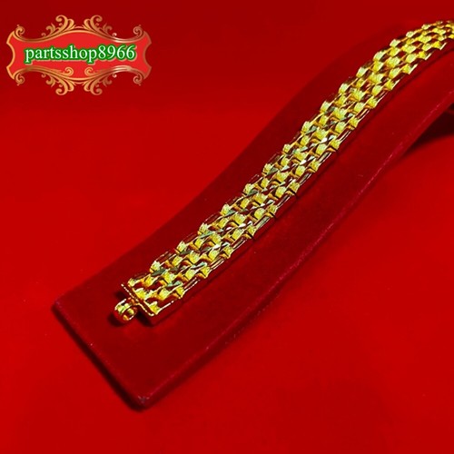 Thai Gold 24k Solid Yellow Chain Pendant Bracelet Gem Jewelry 6.5 - 8 inches - Picture 5 of 9