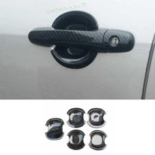 For Toyota RAV4 2009-2011 2012 Carbon Fiber Exterior Side Door Bowl Cup Cover 5X