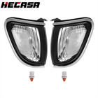 HECASA Pair Clear Front Corner Signal Lights For Toyota Tacoma 2001-2004