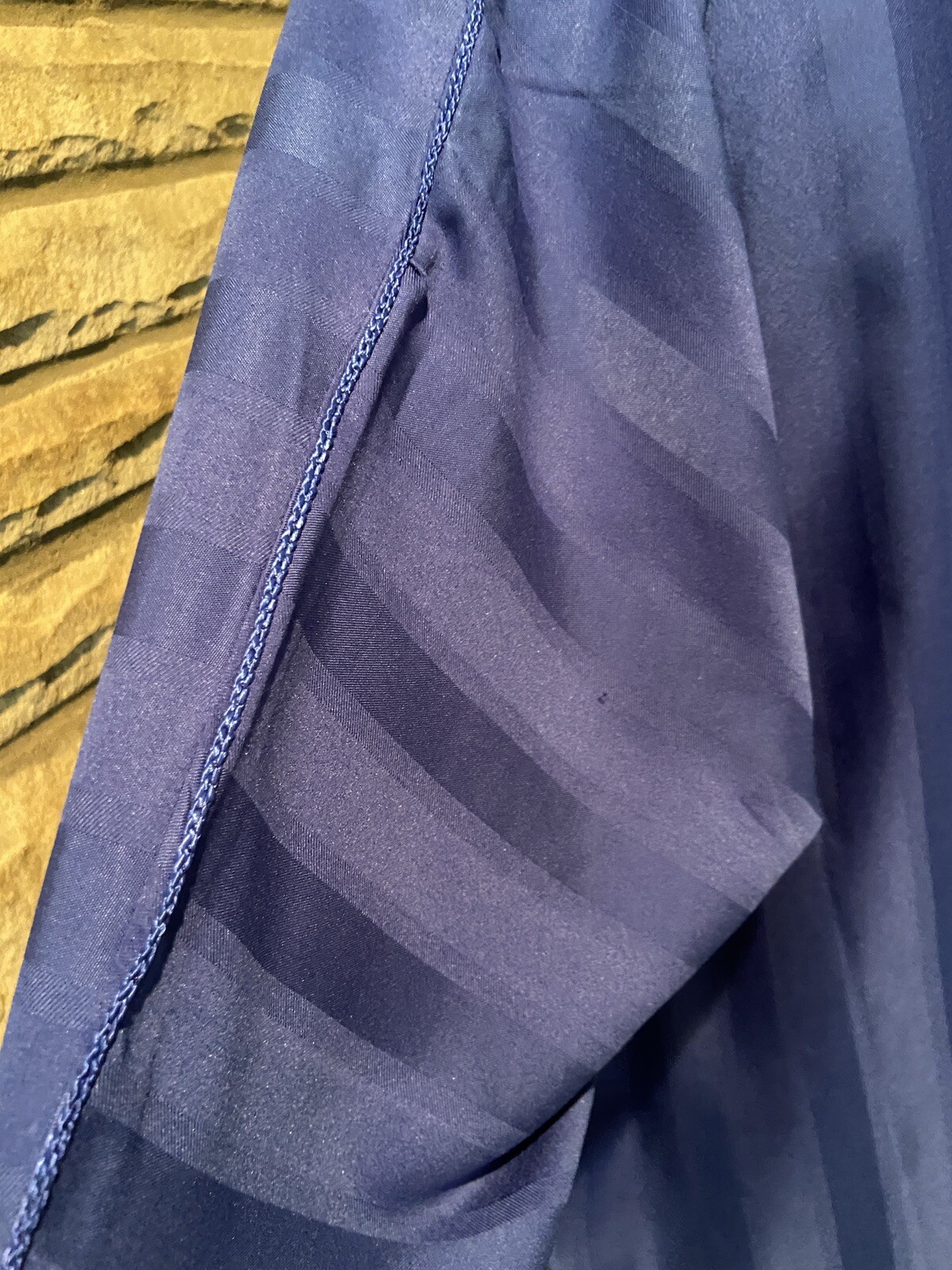 Quality Handmade Solid Royal Blue Embroidered  V-… - image 7