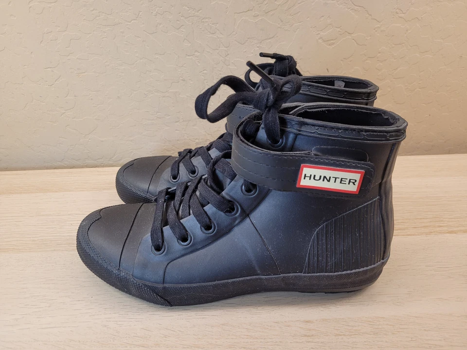 Zapatos de caña alta Hunter originales para mujer negros talla: 9 EE. UU. / 7 Reino Unido Foto 2 de 4