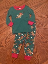 Gymboree Gymmies Pajamas Pj 12-18 Months Toddler Gingerbread Holiday Christmas