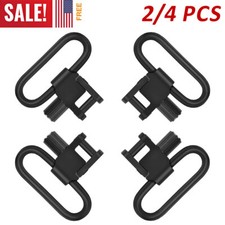 2/4PCS Rifle Gun Sling Swivels Quick Detach Heavy Duty Steel Swivel Set 1"/1.25"