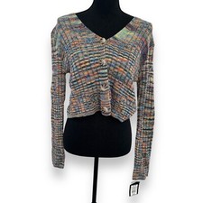 New Art Class Cardigan Long Sleeve Multicolored Girls Sz XXL 18 Colorful Sweater