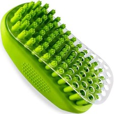 Rubber Dog Bath  Massage Brush Cat Shampoo Brush Scrubber Shower Wash Scrub ...