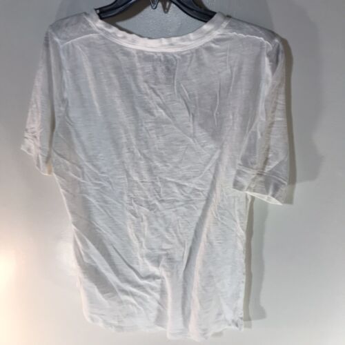 T-shirt donna Nobo bianca con tasca 1/4 bottoni taglia XL - Foto 2 di 3