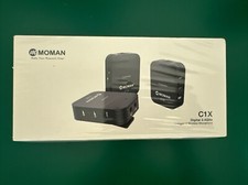 MOMAN C1X 2.4GHz Wireless Lavalier Microphone System for Phone Laptop DSLR