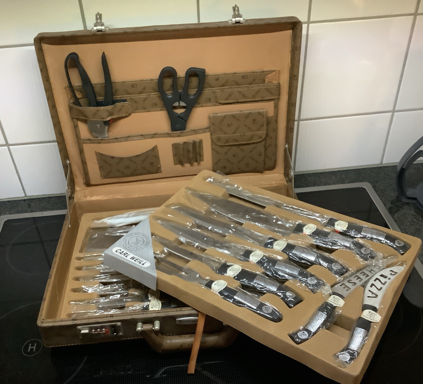 24-tlg. Messer Set Carl Weill im Koffer NEUOVP,handgearbeitet,Ambassador Profi