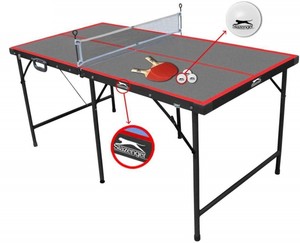 Dettagli Su Tavolo Da Per Gioco Ping Pong Pieghevole Con Rete Palline Racchette 154x77x68 Cm