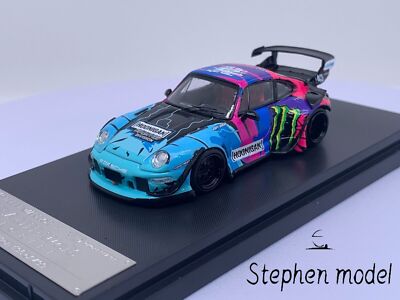 ミニカー 1/64 hoonigan rwb 993 1/64 STREET WARRIOR Porsche 993 RWB Monster Energy painting