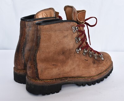 Sport Heavy Duty Mountaineering Hiking Leather Boots Mens Sz  display picture 3