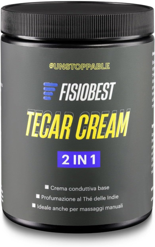 Crema Conduttiva Tecar per Tecarterapia E Massaggio Manuale 2In1 Barattolo 1 Kg,