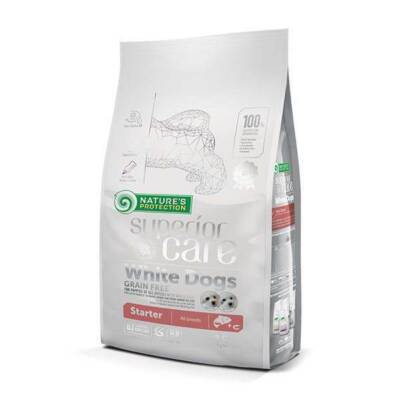 NATURES PROTECTION Superior Care White Dogs Grain Free Salmon All Breeds 1,5kg