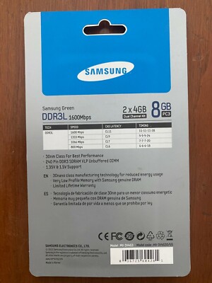 Samsung Green DDR3 (Wonder Ram) M379B5273DH0YK0 DDR3L 1600MHz
