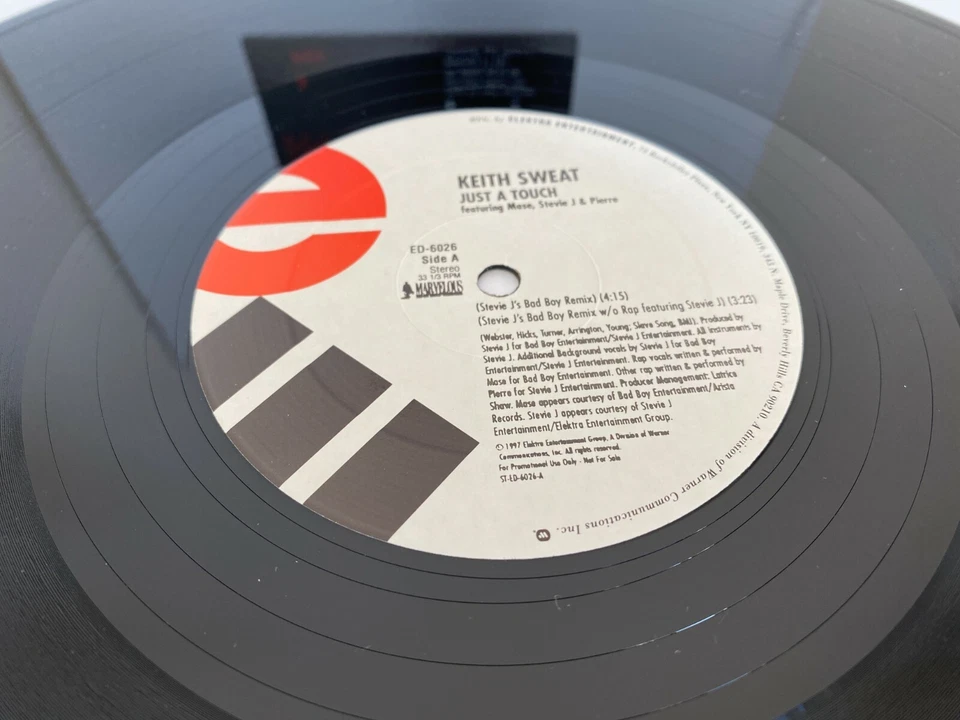 Keith Sweat Just A Touch Vinyl 12" Single Hip Hop - ED6026 - VG+/VG - Image 3 of 4