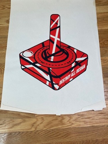 Destroy All Design Street Art Print Van Halen Atari Joystick Mr Brainwash Banksy - Picture 5 of 5