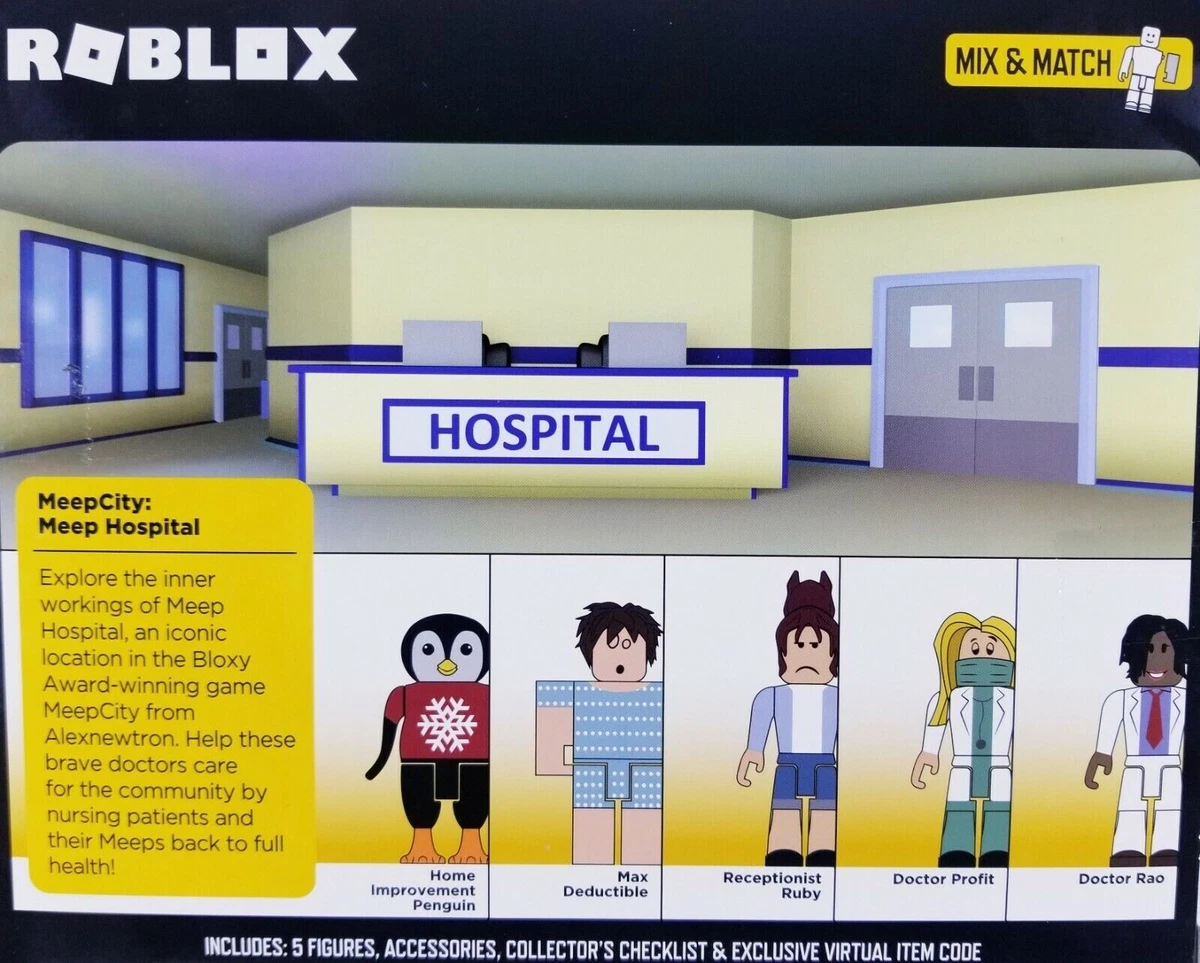 Let's Play Roblox Meep City + Medical Hospital Tycoon Builder