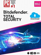 Bitdefender Total Security 2026 - 5 Devices / 1 Year. USA Only . Fast Delivery