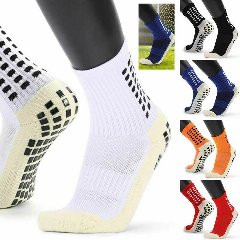 Men's Anti Slip Football Socks Athletic Long Socks Absorbent Sports Grip US Sell - Image 3 of 4