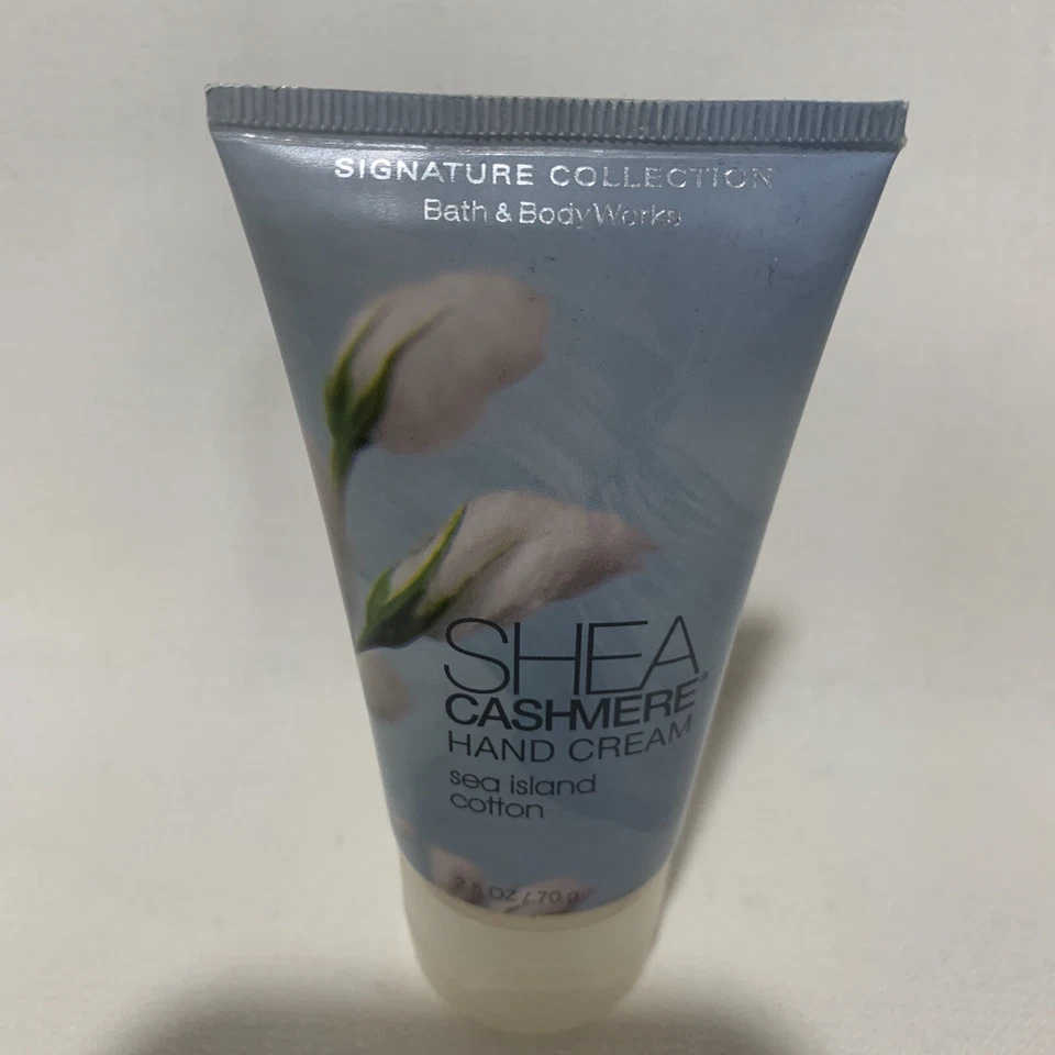 Crema hidratante de manos de algodón Bath & Body Works Shea Cashmere Sea Island 2,5 oz Foto 3 de 4