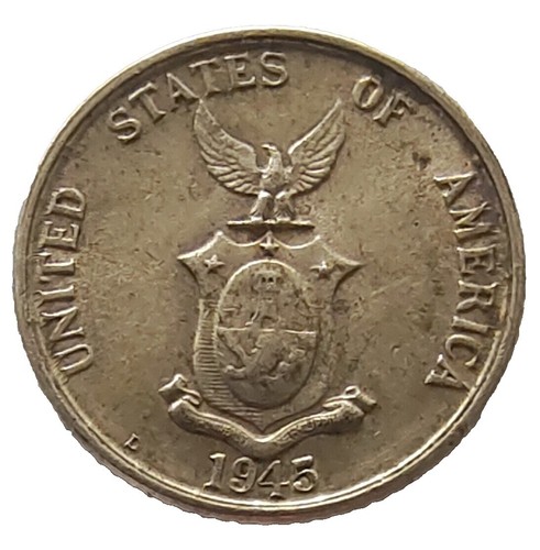 1945 Canada 5 Cents Steel Coin, King George VI, Victory, War