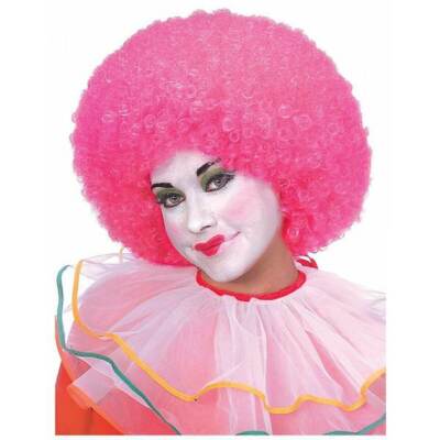 Rubies Hot Pink Neon Clown Wig Costume Accessory Adult OSFM for