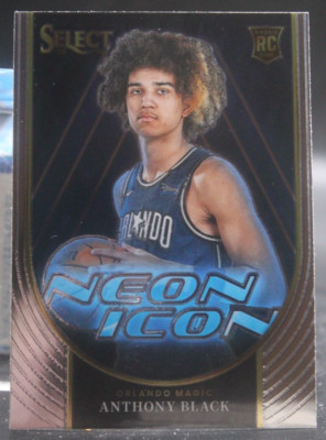 Arkansas Razorbacks Neon 2023-24 Panini Select - Neon Icons #22 Anthony Black (RC/Arkansas ...