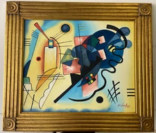 Framed painting , abstract