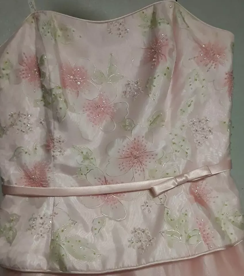 Vestido rosa quinceañera/graduación talla 9/10 Foto 3 de 4