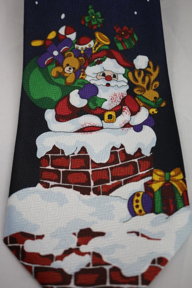 NUEVA Corbata para Hombre Feliz Navidad Yuletide Traditions  Foto 2 de 4