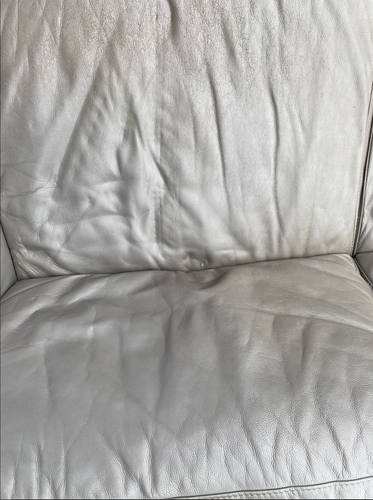 3 Seat Grey Leather Couch – Lightly Used with No Damage - Picture 5 of 7