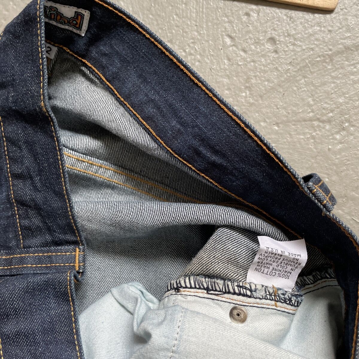 Vintage 1990s Blind Skateboarding Denim Jeans Made In USA Vintage 1990s Blind Skateboarding Denim Jeans Made In USA