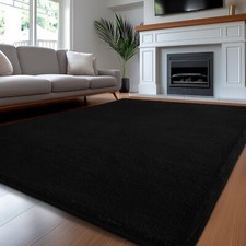 Soft Plush Shag Area Rug   Large Non-Slip Carpet for Living Room  Bedroom