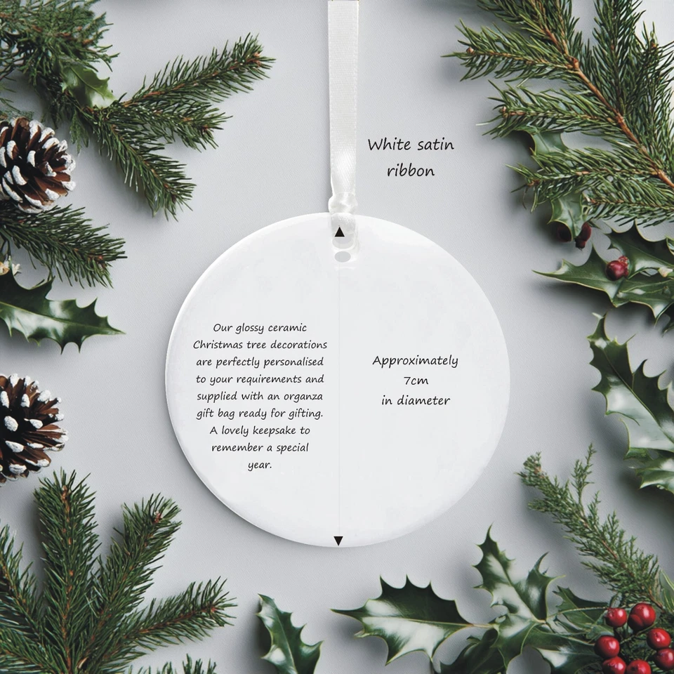 Classic Winnie The Pooh Baby's 1st Christmas Personalised Tree Decoration - Image 4 of 4