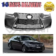Front Bumper Cover Grille Complete Set For 17 18 19 20 Lexus Is300 Is350 F-Sport