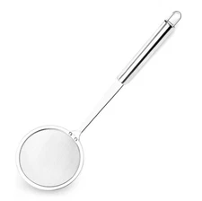 Stainless Steel Hot Pot Skimmer Spoon - Fine Mesh Food Strainer With Long Handle
