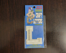 Joy S.A. Iron-On Stick-On Paintable Embroidered Craft Letters 2" Letter "L"