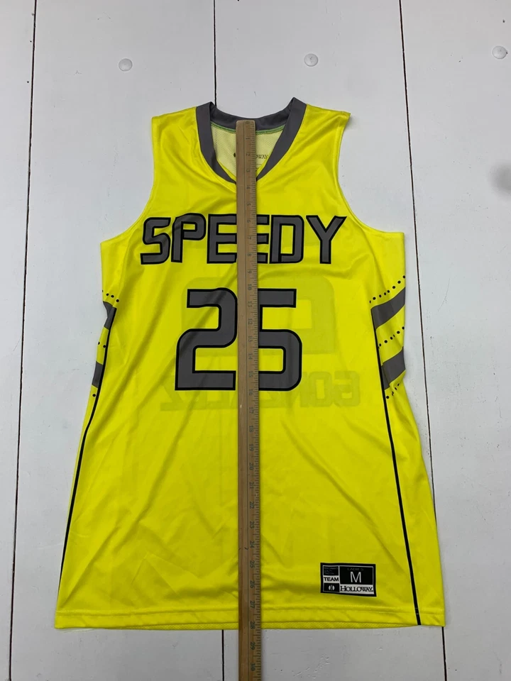 Camiseta deportiva de baloncesto Holloway Speedy Gonzales amarilla para mujer talla mediana Foto 2 de 4