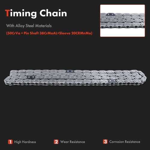 8pcs Engine Balance Shaft Chain Kit for Chevy Classic Cobalt Pontiac G5 Saturn - Picture 4 of 8