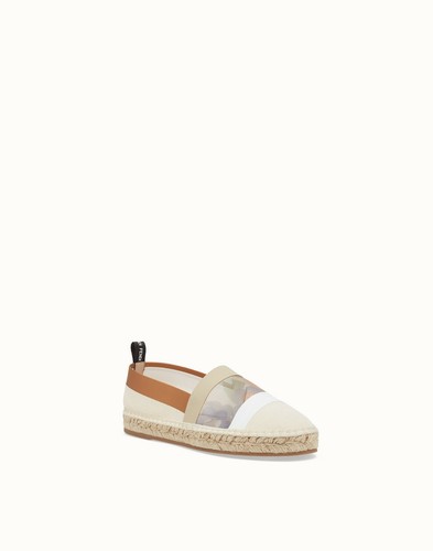 Fendi Spring Summer 2020 fendi roma espadrilles in black with laces -  8P7073 ABN2 F0ABB