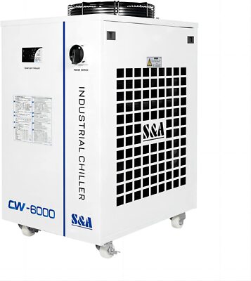 CW-6000AI Industrial Water Chiller Cool 100W RF Laser 300W CO2 Laser 220V 50HZ
