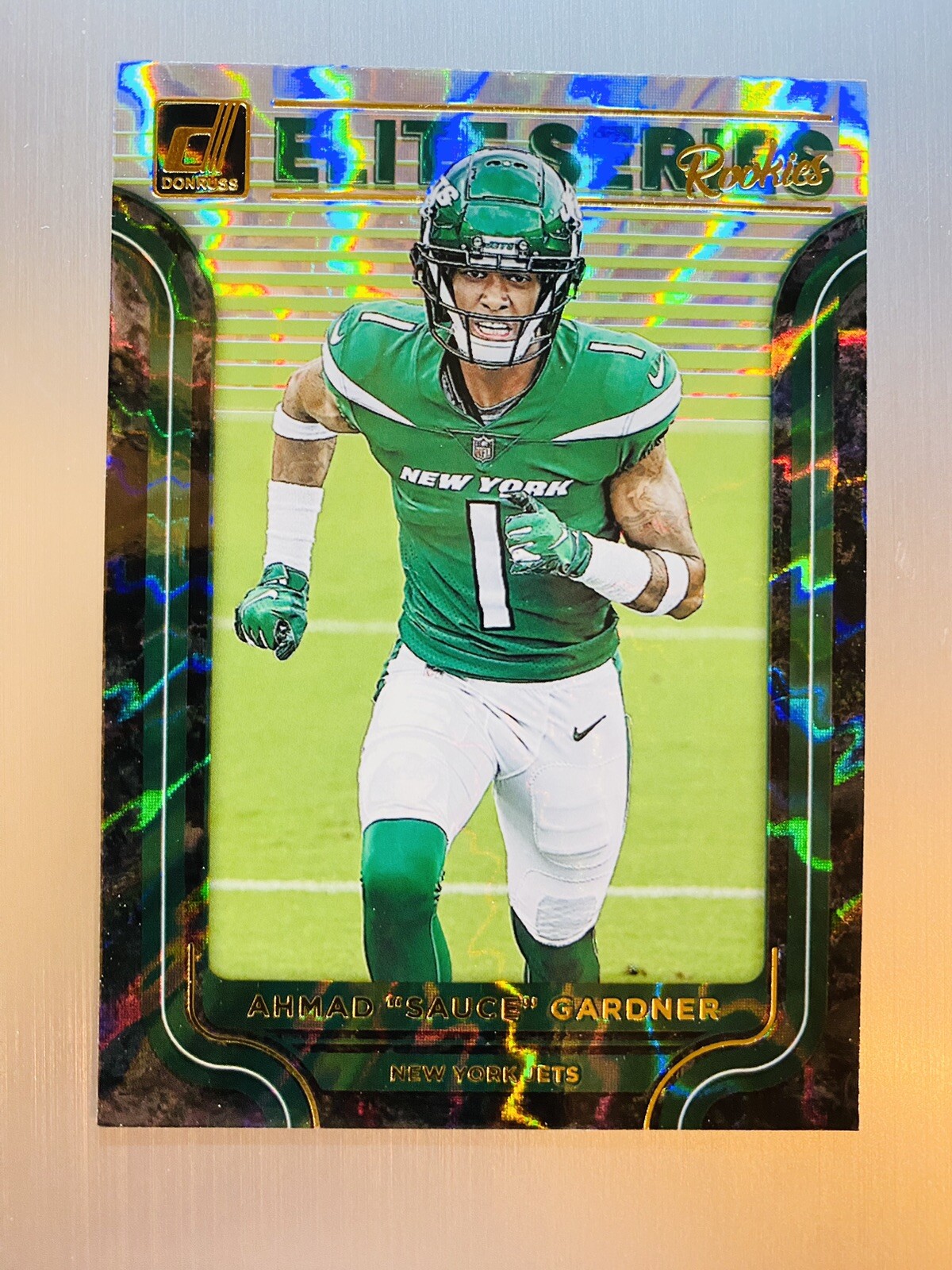 Ahmad Sauce Gardner 2022 Panini Donruss Elite Series Rookies #ESR-24 NY Jets Rc