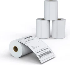 4 Rolls 250/Roll 4" x 6" Direct Thermal Shipping Labels for Zebra GX420D LP-2442