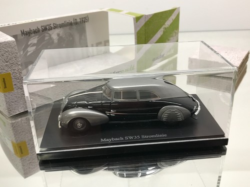 AUTOCULT STREAMLINER 04008 MAYBACH SW35 STROMLINIE 1935 -BLACK 1:43- GOOD IN BOX - Picture 4 of 9