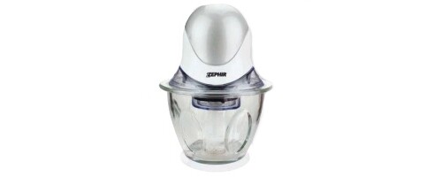Tritatutto Elettrico verticale 300 W contenitore Vetro Zephir ZHC4604