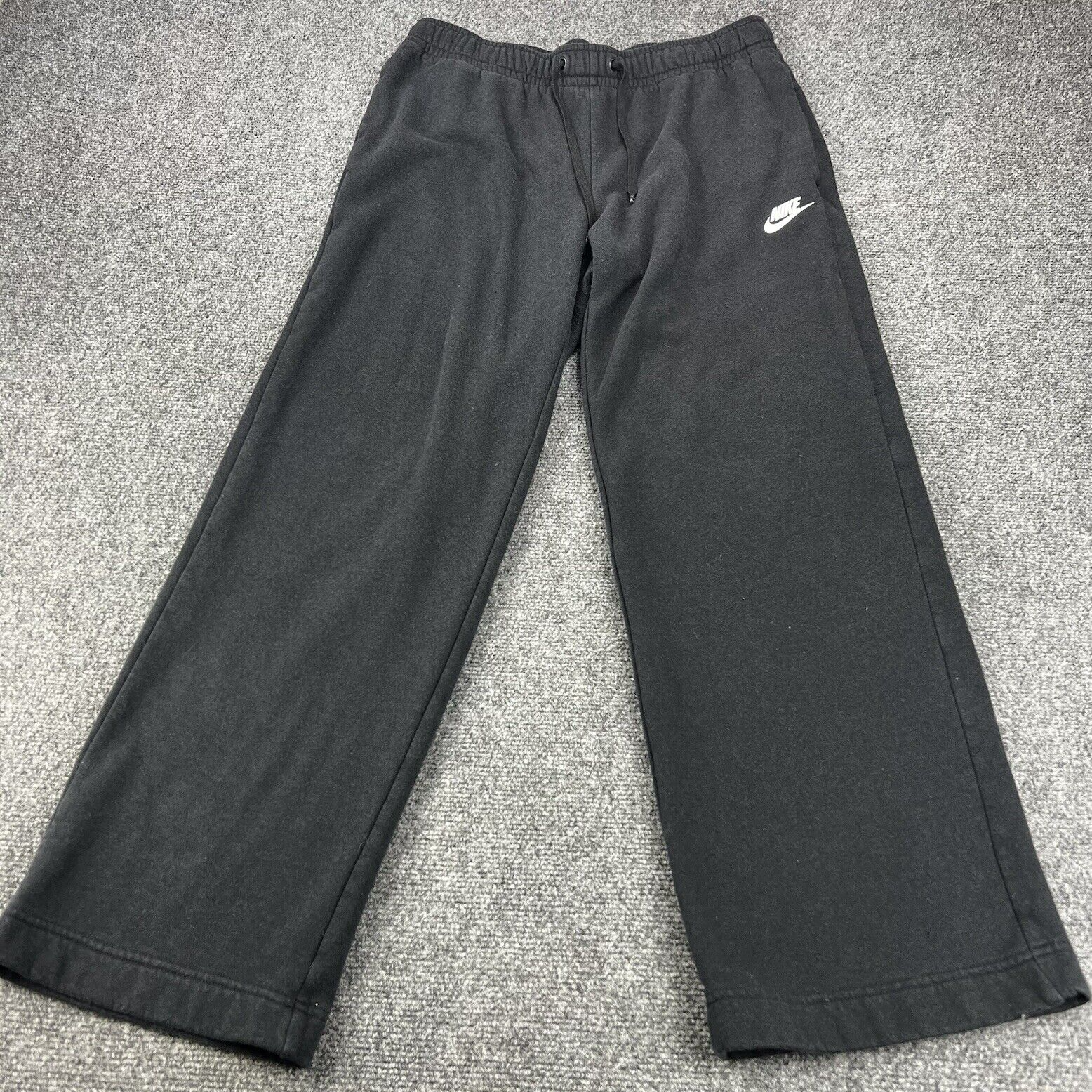 Nike Sweatpants Men's Medium Black Joggers Lightweight Cotton Pants